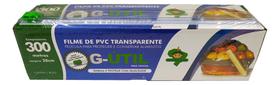 Caixa Rolo De Filme Pvc 28cm X 300 Metros Trilho Cortante G-UTIL
