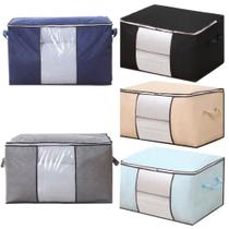 Caixa Saco Organizador Cobertor Casaco Guarda Roupa Ecológico Anti-Poeira Umidade Insetos Multiuso