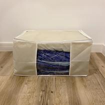 caixa saco organizador grande de para edredom manta colcha toalha cobre leito - Guarde Bem