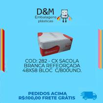 Caixa Sacola Reforçada 48x58 orleplast c/800unds