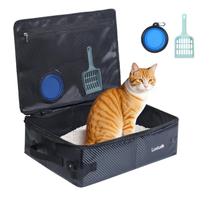 Caixa sanitária de viagem Luxtude para gatos impermeável portátil