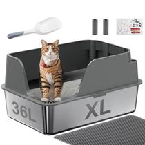 Caixa sanitária Ellenpent XL de aço inoxidável 60x40x30cm à prova de respingos