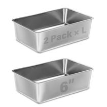 Caixa sanitária LEGOURNS em aço inoxidável 45x35x15 cm, pacote com 2