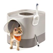 Caixa sanitária para gatos Feandrea XL fechada com tampa para tamanhos diferentes Caixa sanitária para gatos Feandrea XL fechada com tampa para tamanhos diferentes
