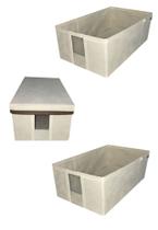 Caixa Sapateira com visor e tampa pequena para organizar - L 20cm x A 11cm x P 31cm - KIT C/ 3