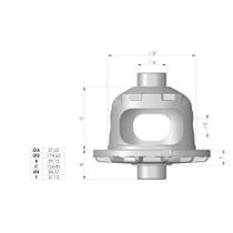 CAIXA SATELITE VAZIA para FORD F4000 (1999 A 2012) IVECO DAI