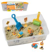 Caixa Sensorial Zona de Construção Criatividade Para Criança Faber Castell