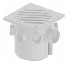 Caixa Sifonada C/ Grelha Branca Quadrada 150x150x50mm Tigre