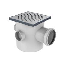 Caixa Sifonada Grelha Quadrada Inox Medidas 100 x 100 x 50 - Tigre