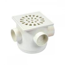 Caixa Sifonada Herc 10X10 Quadrada Branca