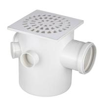 Caixa Sifonada Krona com Grelha Quadrada N17 DN 150 x 185 x 75