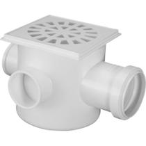 Caixa Sifonada Quadrada 100x100x50 Branca Emb. c/ 12 Un. - Krona