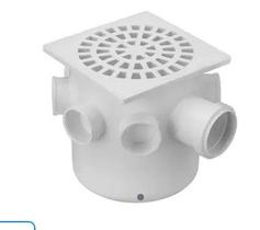 Caixa Sifonada quadrada 150X150X 50 Branco Krona Caixa Sifonada quadrada 150X150X 50 Branco Krona