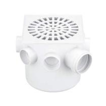 Caixa Sifonada Quadrada 150x150x50mm Com 7 Entradas De 40mm E Saída De 50mm - Herc