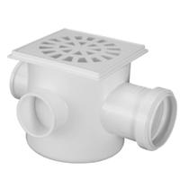 caixa sinfonada 100x100x50mm grelha quadrada - multilit caixa sinfonada 100x100x50mm grelha quadrada - multilit