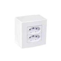 Caixa sistema x sobrepor 75x75 c/ 2 tomadas 10a sleek margirius