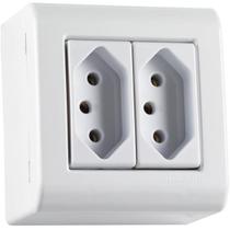 Caixa Sobrepor 2 Tomadas 2P+T 10 A 250 V Tramontina LizFlex
