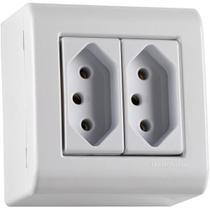 Caixa Sobrepor 2 Tomadas 2P+T 20 A 250 V Tramontina LizFlex