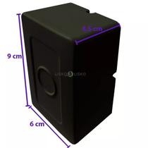 Caixa Sobrepor Cftv Mini Preta 9x6x4,5cm - Multitoc