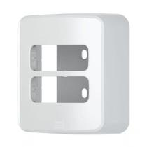 Caixa sobrepor com placa 2 posições branco composé 13671153 - weg