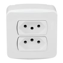 Caixa Sobrepor Dx 2 Tomadas 2p+t 10A Branca Miluz Schneider