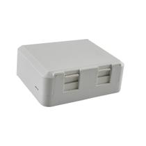 Caixa Sobrepor Multitoc para Keystone 2 Entradas Branca