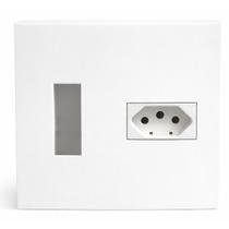 Caixa Sobrepor p/ Disjuntor 4x4 c/ Tomada 20A/250V Branco