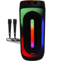 Caixa Som Amplificada Bluetooth 1600W Rms Woofer Mp3 Usb Tws Bivol ACA 1601 Festa II + 2 Microfones Caixa Som Amplificada Bluetooth 1600W Rms Woofer Mp3 Usb Tws Bivol ACA 1601 Festa II + 2 Microfones