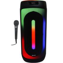 Caixa Som Amplificada Bluetooth 1600W Rms Woofer Mp3 Usb Tws Bivolt ACA 1601 Festa II + Microfone