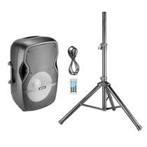 Caixa Som Amplificada Bluetooth Mp3 Usb 15 Polegadas Tripé Cor Preto 120-240v