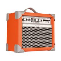 Caixa Som Amplificada Multiuso Up!5 Light Orange FM/USB/BT - LL Audio