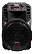 Caixa Som Amplificada Portatil Bluetooth 12pol Bomber Trolley 450 Cor preto 450W Tws Usb Led