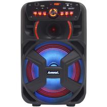 Caixa Som Amplificada Portátil Bluetooth 220W Rms Mp3 Fm Usb Led Bateria Tws Amvox Aca 221 GiganteII