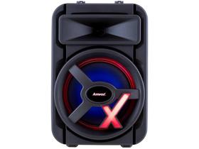 Caixa Som Amplificada Portátil Bluetooth 250W Rms Mp3 Usb Led Bateria Tws Amvox ACA 251 New X