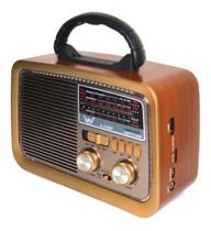 Caixa Som Antiga Radio Portátil Retro Bluetooth Am Fm Sd Usb - Altomex