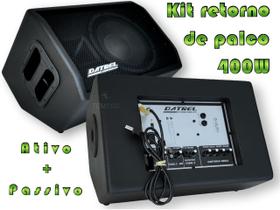 Caixa som ativa passiva monitor retorno de palco 400w profis