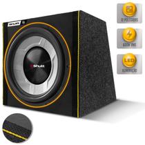 Caixa Som Automotivo Boss Bass Shutt 600w Subwoofer 12 Polegadas Grave Forte Carro Pancadão Led