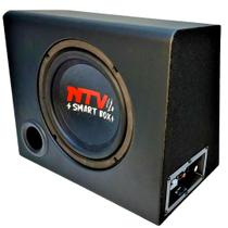 Caixa som automotivo com amplificador subwoofer 8" 200w rms universal completa com chicote de instalação de 5 metros Caixa som automotivo com amplificador subwoofer 8" 200w rms universal completa com chicote de instalação de 5 metros
