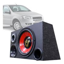 Caixa Som Automotivo Trio Completa Subwoofer Fiat Palio