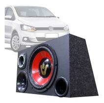 Caixa Som Automotivo Trio Completa Subwoofer Para Volks Fox