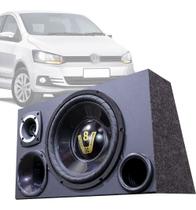 Caixa Som Automotivo Trio Completa Subwoofer Para Volks Fox
