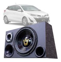 Caixa Som Automotivo Trio Completa Subwoofer Toyota Yaris