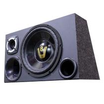 Caixa Som Automotivo Trio Completa Subwoofer V8 Compet 800w