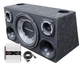Caixa Som Automotivo Trio Sub Pioneer + Taramps Tl1500 Caixa Som Automotivo Trio Sub Pioneer + Taramps Tl1500