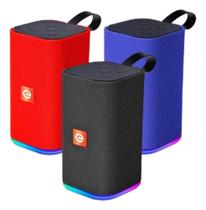 Caixa Som Bluetooth 5.0 Multimídia Rádio Fm Sortida Azul, Vermelha ou Preta Caixa Som Bluetooth 5.0 Multimídia Rádio Fm Sortida Azul, Vermelha ou Preta