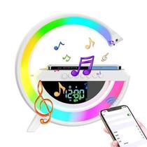 Caixa Som Bluetooth Luminária Rgb Carregador - Rápido
