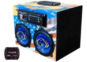 Caixa Som Bluetooth Pen Drive Hurricane Modulo Stetsom 160w