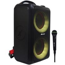 Caixa Som Bluetooth Portátil Amplificada 600W Rms Preta com Microfone Sem Fio Amvox Aca 600 Bagvox Caixa Som Bluetooth Portátil Amplificada 600W Rms Preta com Microfone Sem Fio Amvox Aca 600 Bagvox