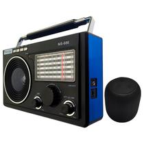 Caixa Som Bluetooth Portátil Amplificada Potente Recarregável Mp3 Fm Usb Sd Radio Retro Portátil Vintage Am Usb