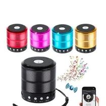 Caixa Som Bluetooth portátil USB SD FM Recarregável